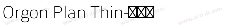 Orgon Plan Thin字体转换